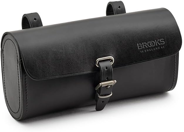Challenge, Handmade Original Leather Saddle Bag, Black, 1.5 Liters