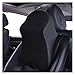 MeiKeL Poduszka samochodowa Poduszka Regulowana Regulowana Głowica Pięć 3D Pianka Auto Headrest Poduszka Poduszka Poduszka Neck Support Uchwyt Obejmuje Stylizacja samochodu (Color : Black)