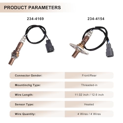 Sensor de Oxígeno para Toyota y Lexus 4 Piezas miniatura 5