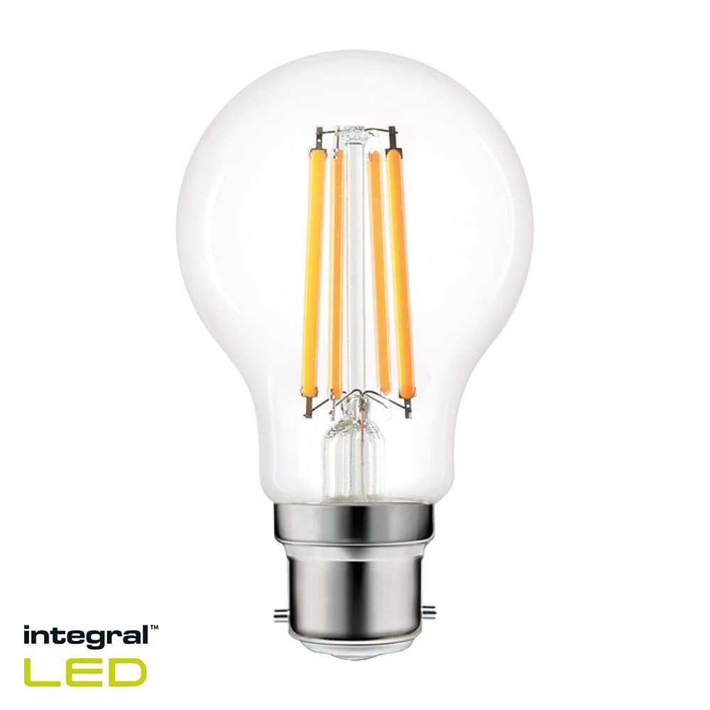 Integral LED Clear Omni Filament GLS Dimmable B22 11.2W 1521Lm 2700K Warm White (1) - Image 2