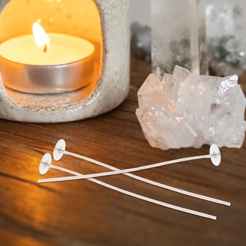 Mechas de algodón para velas 10 piezas 15 cm para manualidades miniatura 6