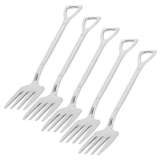 Tårtskedar, hållbar bekväm rengöring Triangulära hängande teskedar, för kafé Silver hemdessert, fruktsallad, glass(gaffel)