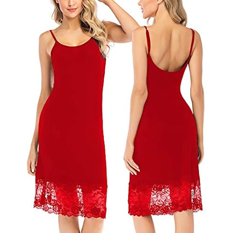 Rubehoow Adjustable Plus Size Full Slip Cover
