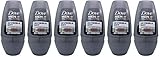  Dove Men + Care Desodorante Antitranspirante - Invisible Seco Roll-On (50ml) (Paquete de 6)