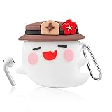 Genshin Impact Case for AirPods 2/1 ,[Glowing in The Dark] Cartoon Cute Design Soft Silicone Protect