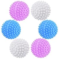 luckaide Trocknerbälle, 6 Stück Waschbälle für Daunenjacken, Waschball für Waschmaschine, Trockner Ball, Wiederverwendbare Trocknerball,Dryer Balls, Wäschetrockner Ball für Heim Kleidung Reinigung
