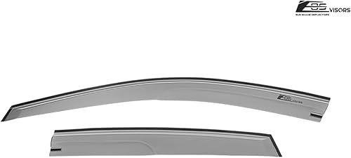 Miniatura 7 de Repuesto para modelos Subaru Impreza 2008-2011 WRX STi 2008-2014 | Viseras EOS JDM Mugen Estilo Tape-On Estilo Humo Tintado Ventilaciones Laterales