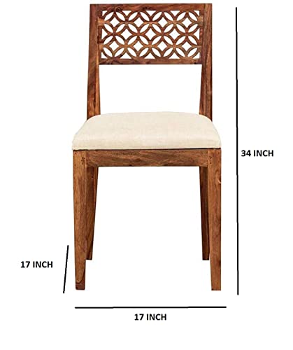 Jangid Handicraft Solid Sheesham Wood Study Table for Adults | Computer Desk with 2 Drawers & 1 Door Cabinet Storage | Brown Finish