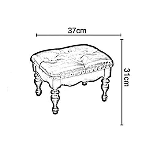 Pouf rond en cuir marron pour salon et chambre moderne - 4