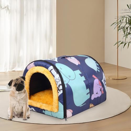 Cueva para perros de tamaño mediano lavable y resistente al agua 8