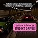 2PCS Student Driver Magnet for Car,Highly Reflective Student Driver Sticker for Car Door/Trunk/Hood/Bumper,Universal Removable Please Be Patient New Driver Magnet for Car (Pink)