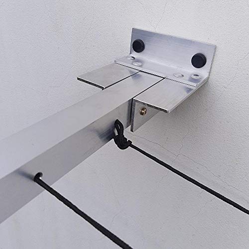 Varal Roupa Alumínio Articulado Retratil Parede 5 Cordas