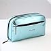 Produktbild Wasserdicht 1 Pc großer Kapazitäts-Kosmetik-Beutel PU-Leder-Frauen Beauty-Organisator-Beutel-weiblicher Make-up Pouch Laser Frauen kosmetischer Fall (Color : Blue, Size : 17 x 11 x 6 cm)