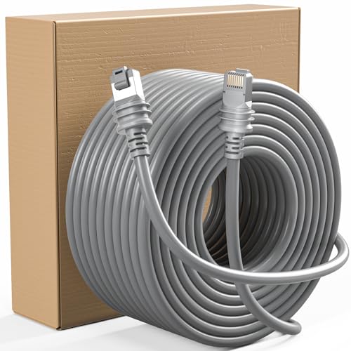 Tckasdj Starlink Gen 3 Cable 20m Waterproof Starlink Ethernet Cable for Starlink Standard Actuated Gen 3 / Satellite V3 Replacement Starlink Extension Cable Gen 3