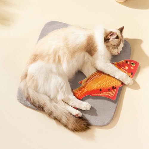 Catting Fish Cat Toy Fun con sensor de movimiento y batería recargable 8