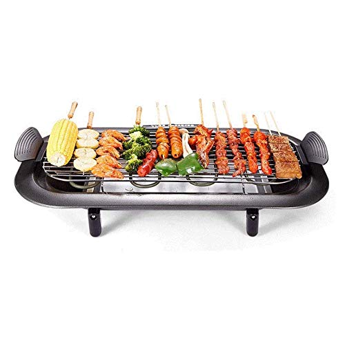 Elektrogrill BBQ, Tischgrill Geeignet, Grill Mit Abnehmbarem, 2000W Regulierbaren Thermometer Ideal Für Balkon, Garten, Outdoor Und Camping, 63 *