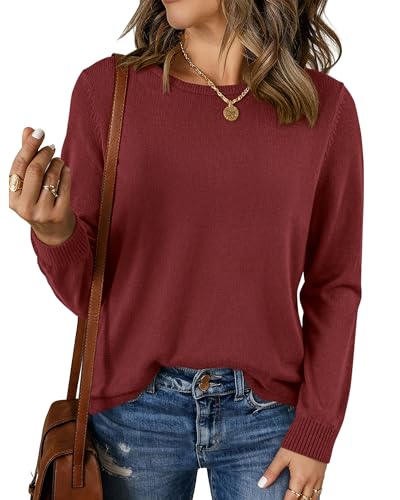 Women's Long Sleeve Crew Neck Sweaters - image 5