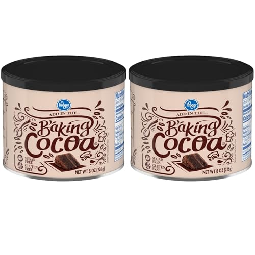 Unsweetened Baking Cocoa Powder, 100% Pure, Rich Chocolate Flavor, 8