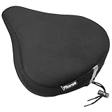 Fitense Bike Seat Cushion - Padded Gel Bike Seat Cover for Men & Women, Extra Padding Bicycle Saddle fit with Peloton/Spin Stationary Exercise/Mountain Road Cycling Bike