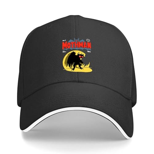 CTRLTSXUS Mothman Logo Sombrero de béisbol Gorra de Golf de Hombre Gorra Grande de tamaño para Hombre Gorra Graciosa Gorra Militar de Hombre Gorra de Mujer