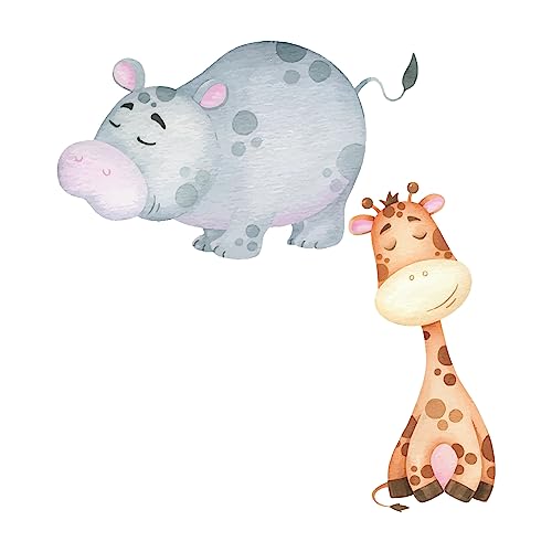 Image of PRETTY UR PARTY Cute Jungle Animals Theme Paper Cutouts for Birthday Parties, Jungle Supplies decor, Wild Birthday Decoration, Cutouts for Classroom, Bedroom -Multicolour (10 pcs)