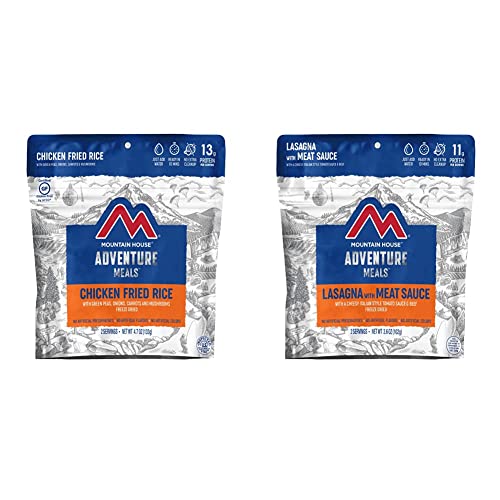 Mountain House Chicken Fried Rice and Lasagna with Meat Sauce