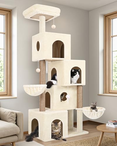 Globlazer Grand arbre à chat pour chats d'intérieur et adultes,...