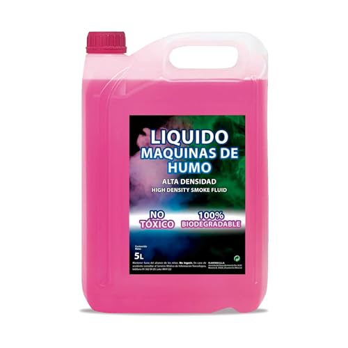 PLANTAWA Liquido per macchina del fumo ad alta densità 5 litri | Macchina del fumo liquido per Halloween e feste | 100% naturale, biodegradabile, non irritante, senza sostanze chimiche pericolose