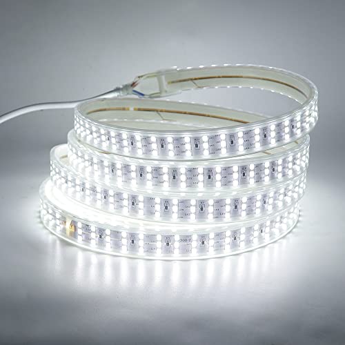 Flexible LED Strip Lights 4m, AC 220 V IP67 Waterproof 3014 SMD 276 LEDs / m Rope Light, LED Strip with Mains Plug for Schaltstecker ,Kitchen, Stairway, Home, Car, Bar, Christmas,Party Decoration Cover