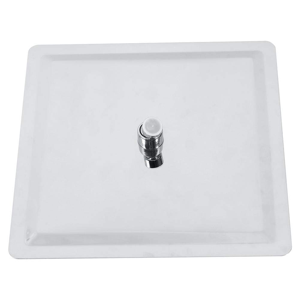 12 Pollici Soffione Doccia a Pioggia Ultrasottile, Testa di Doccia Ultra Sottile Quadrato in Acciaio Inox, 30 x 30 cm, Argento