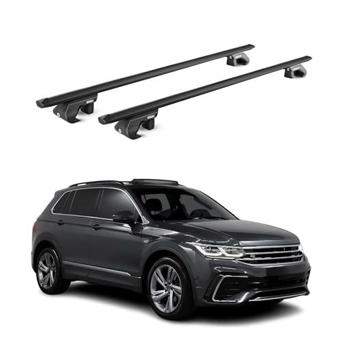 Barres de toit aluminium OMAC pour VW Tiguan Allspace II de 2016 à 2023