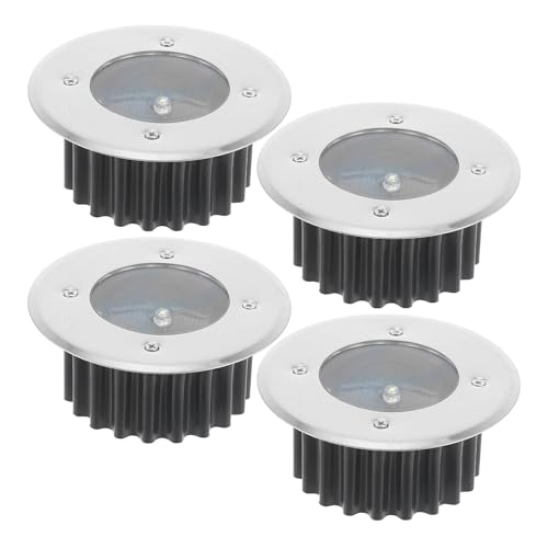 Lampe enterrée solaire LED pour éclairage extérieur de jardin et terrasse x4