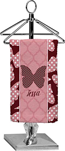 YouCustomizeIt Personalized Polka Dot Butterfly Finger Tip Towel - Full Print
