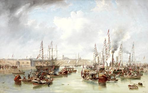 Tableau Toile Peinture Décorative Sunderland South Docks Art Johncarmichael 60x90cm