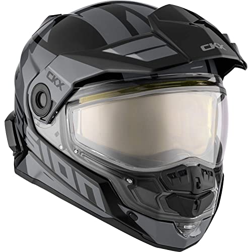 Ckx Mission Ams Space Snow Helmet W/Electric Shield (Gray, Large) #TOP2
