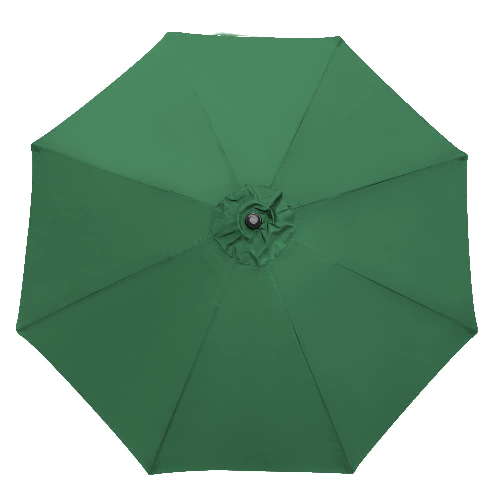 Green Bay 2.7m 8 Arms Replacement Parasol Fabric Canopy Cover,Green
