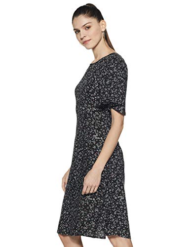 Image of Sera Women's Blue Fleared Sleeves A-line Dress
