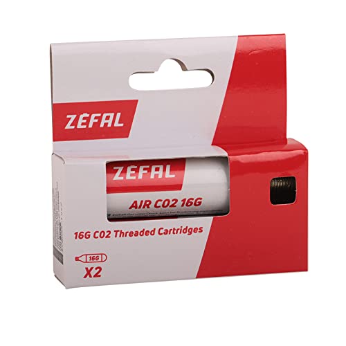 Zefal Co2 16g Blíster 2 Cartuchos, Deportes, Plata
