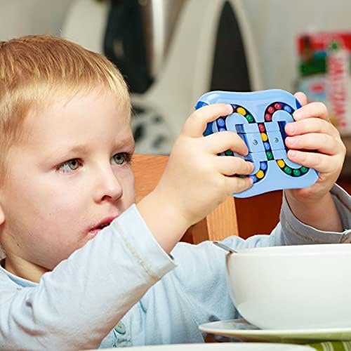 Rotating Finger Cube Creative Educational Toys for Boys and Girls, Stress Reliever IQ Puzzle Games for Kids Adults 5 418bVAg44TL. AC