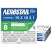 Aerostar 18x18x1 MERV 8 Pleated Air Filter, Made in the USA, 6-Pack