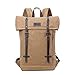 Produktbild TRP0425 Troop London Heritage Canvas Leather Laptop Backpack Up To 15.6 Inch, Smart Casual Daypack with Foldable Top (Camel)