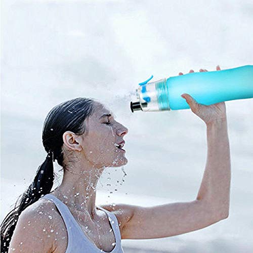 Garrafa de Água Com Borrifador Squeeze Hidratação Verde CBRN08414