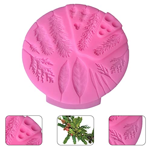Moldes de Silicone para Fundição em Resina | Agulhas de pinheiro de árvore de Natal deixa molde de s