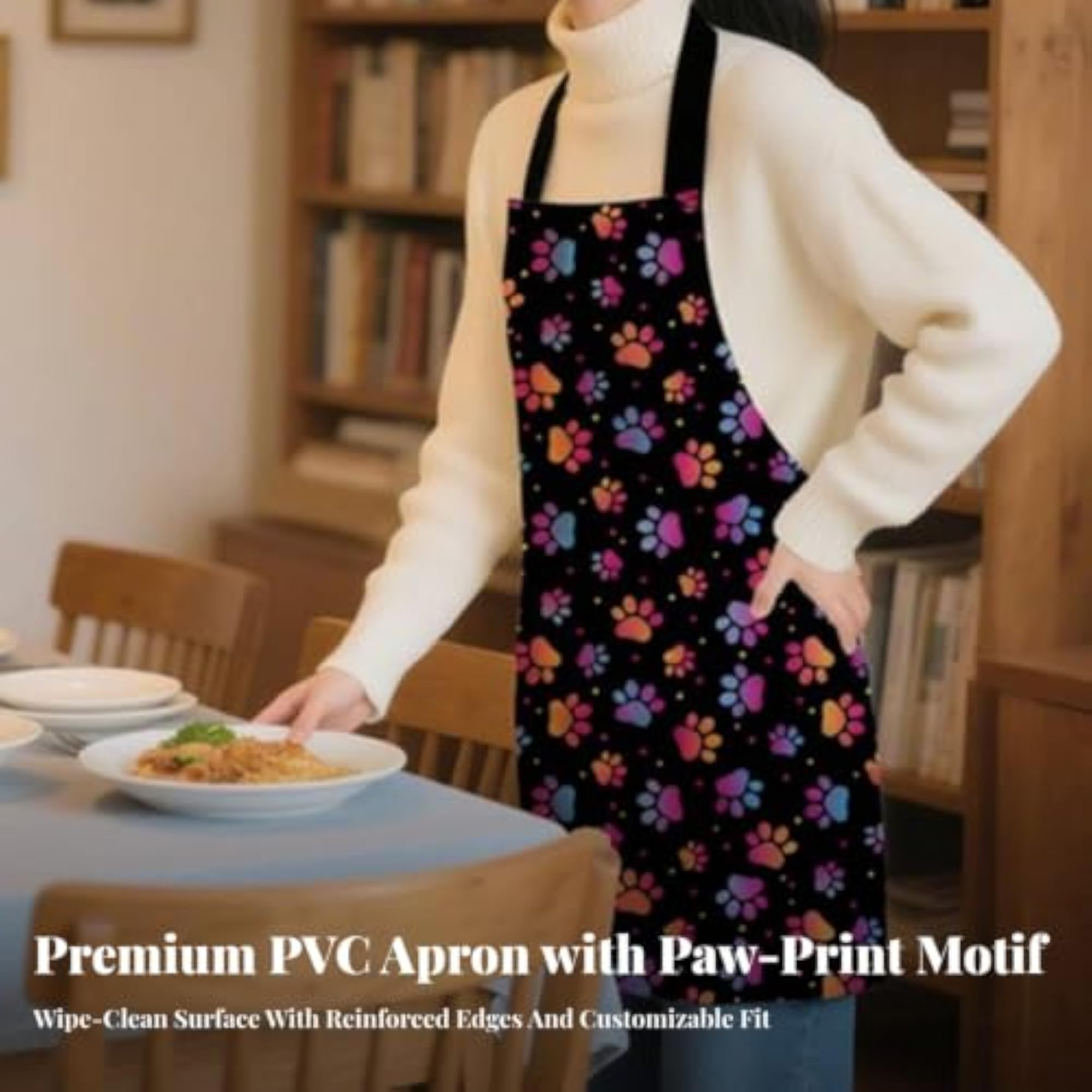 Waterproof Sleeveless Bib Apron with Pocket