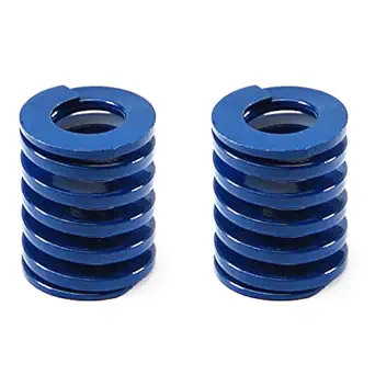 Heyiarbeit 20mm OD 10mm ID 25mm Long Spring Steel Spiral Stamping Light Load Compression Mould Die Spring for 3D Printer Blue 2Pcs