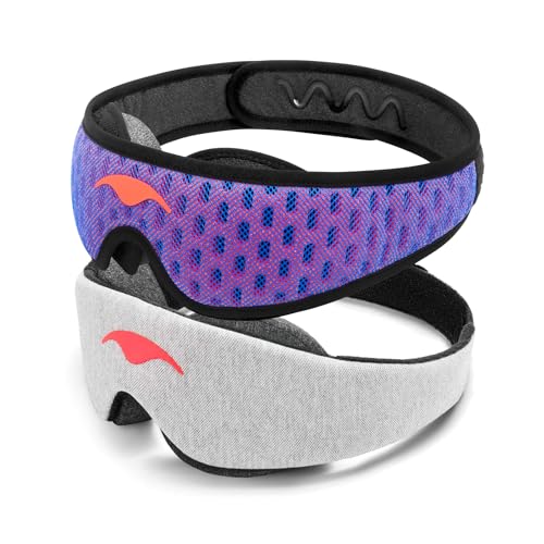 Manta Sleep Pro Bundle: Total Blackout Adjustable Eye Masks for Sleep and Travel