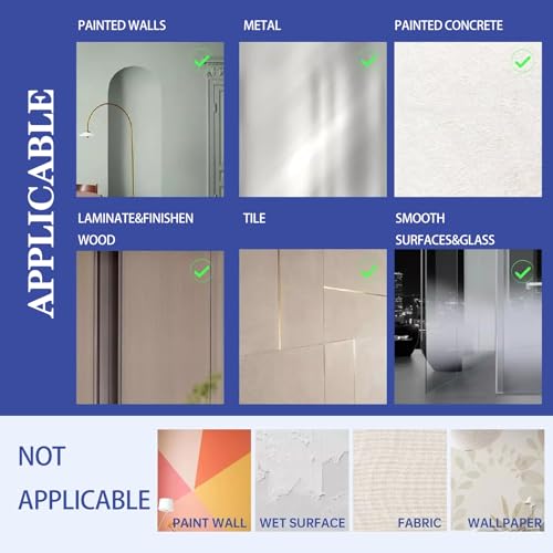 Image of LAKUMIQI 36-Pairs Picture Hanging Strips Heavy Duty, 72 Strips Sticky Picture Hangers for Wall, Smooth Surfaces, Painted Walls, Glass, Tiles, Metal, No Nails Damage No Tools Required