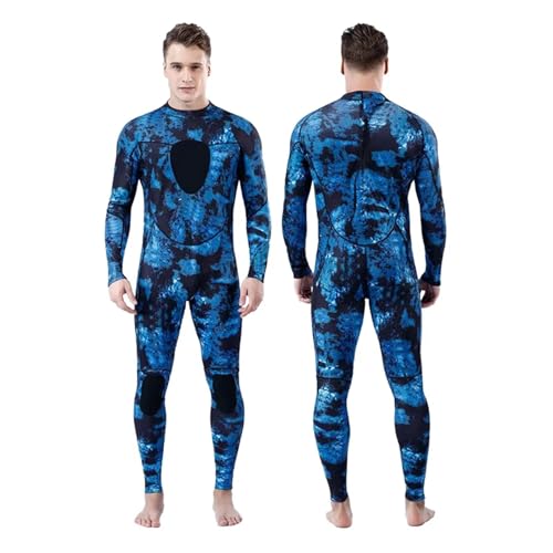 Traje de Neopreno de 3 mm para Hombre, Talla M, Azul