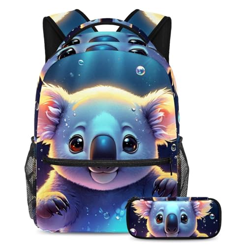 Cartable koala 3 en 1 avec sac à dos école et trousse garçon fille