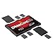 DiMeCard-SD: SD + microSD Memory Card Holder (credit card size holder, writable label)